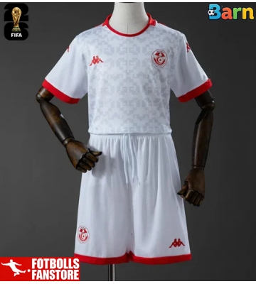 Tunisien Bortatröja Barn VM 2026 Kortärmad (+ Korta byxor)